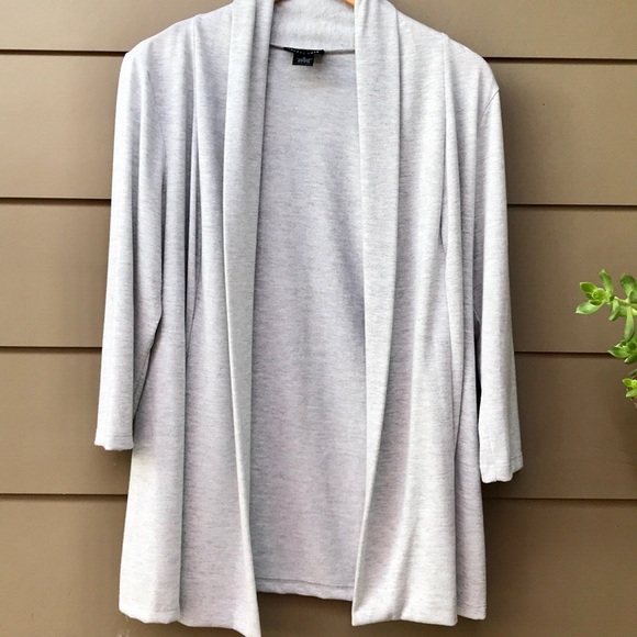 Ingredients Jackets & Blazers - LIGHTWEIGHT CARDIGAN IN LIGHT GRAY